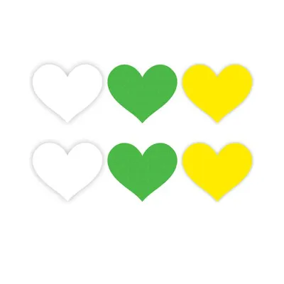 Neon Heart Pasties Multi