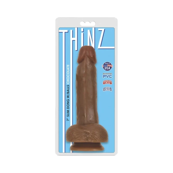 Thinz 7 inches Slim Realistic Dong with Balls