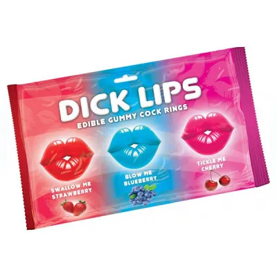 Hott Products Dick Lips Edible Gummy Cock Rings