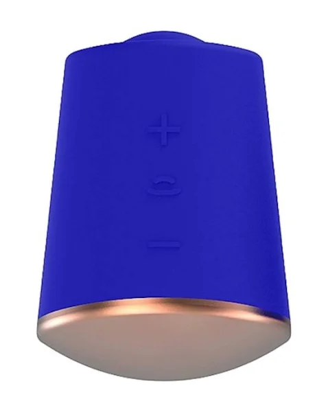 Rotating & Vibrating Clitoral Stimulator - Dazzling - Blue