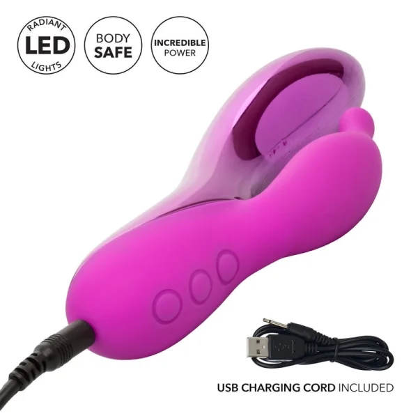 CalExotics DazzLED Radiance Dual-Stimulating Vibe with Pulsing LED Lights — image 15 of 19