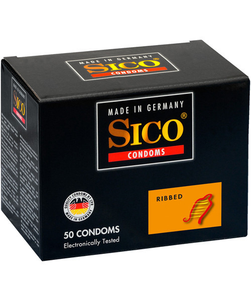 Sico Ribbed - 50 Condoms