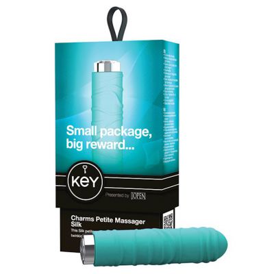 Key By Jopen Charms Silk Petite Massager Robin Blue