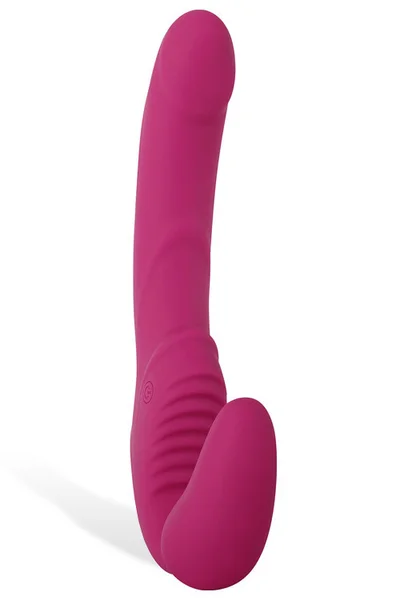 Adam and Eve Vibrating Silicone 8.75" Strapless Strap On — image 6 of 16