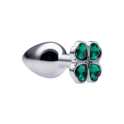 Kink Range Flower Gem Butt Plug 2 8 Inch Green Small