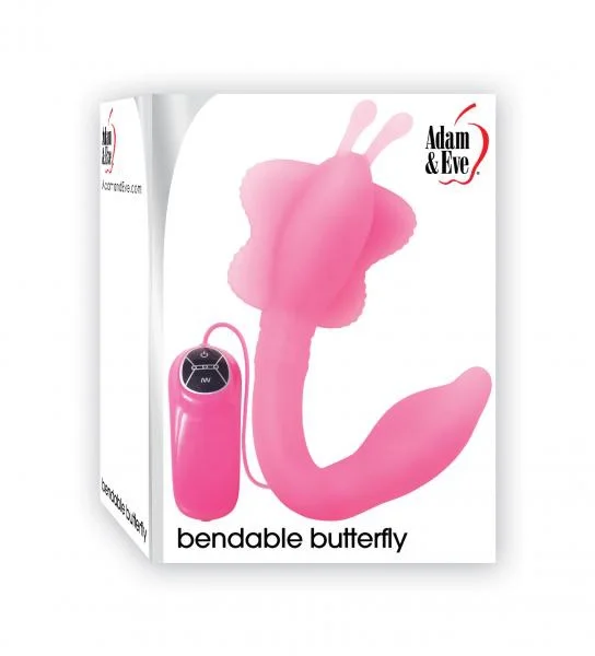 Bendable Butterfly Silicone Vibe Pink