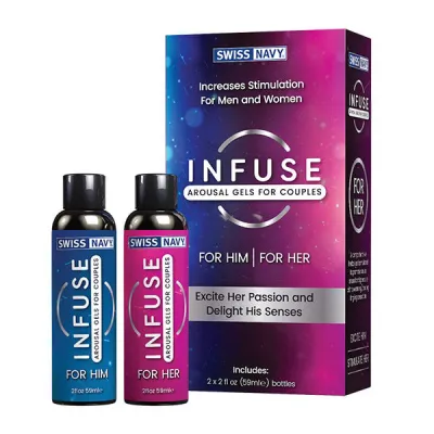 Swiss Navy Infuse For Her and Him Lubricant Set