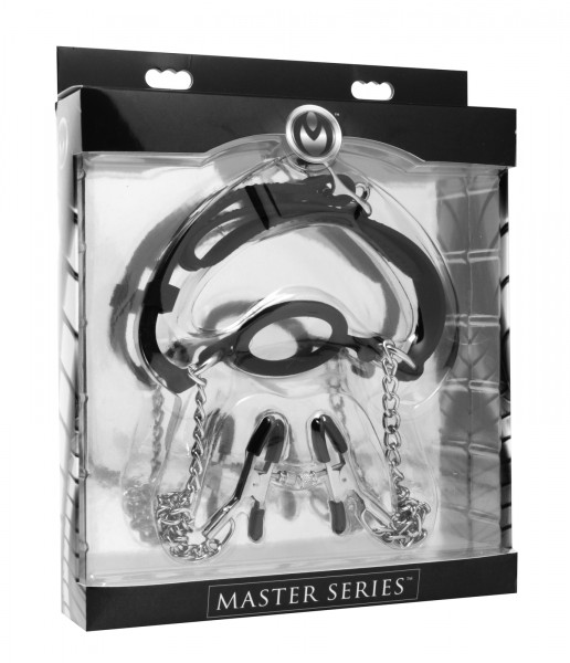 O-Ring Gag + Nipple Clamps