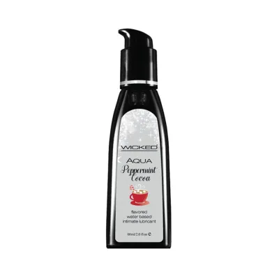 Wicked Aqua Peppermint Cocoa Flavored Lubricant 2oz