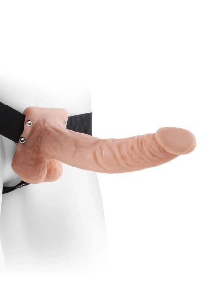 Fetish Fantasy 9 Inch Hollow Strap-On with Balls