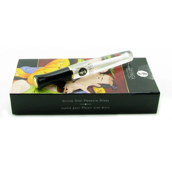 Shunga Divine Oral Pleasure Gloss - Sparkling Strawberry Wine .33 fl oz