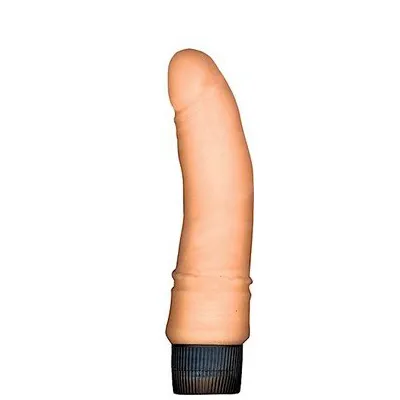 Natural Skin Clit Popper Vibrator 7 Inch Flesh