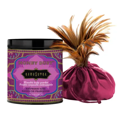 Kama Sutra Honey Dust Body Powder 8 oz Raspberry Kiss