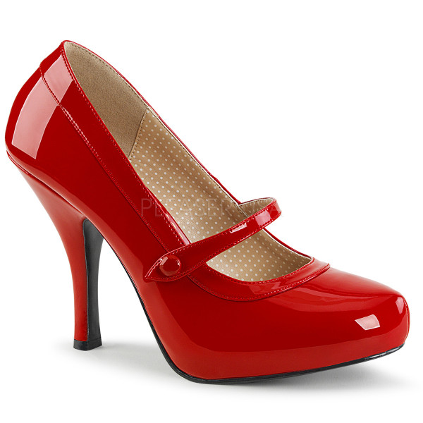 4 1/2 inches Heel, 3/4 inches Hidden PF Maryjane Pump