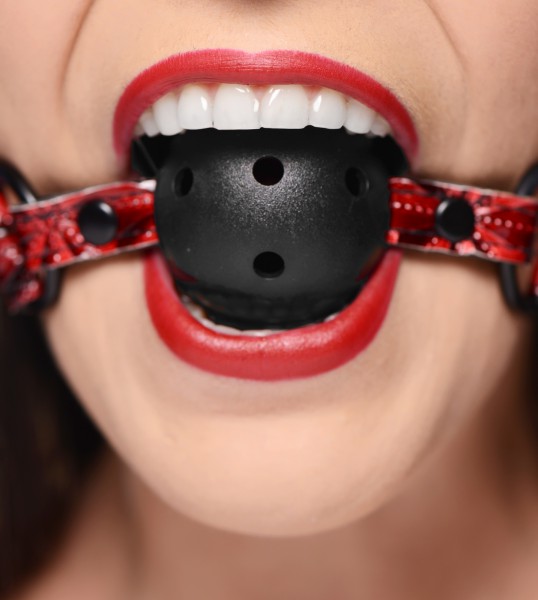 Gagged Breathable Ball Gag