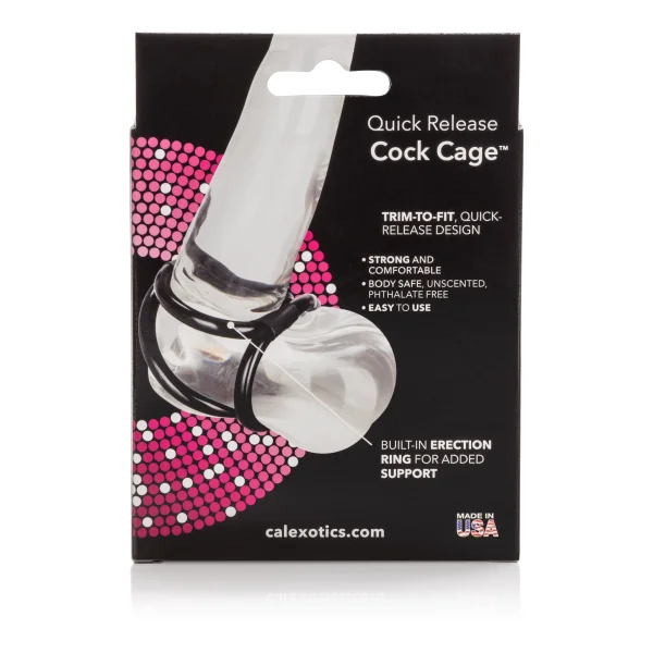 Quick release cock cage