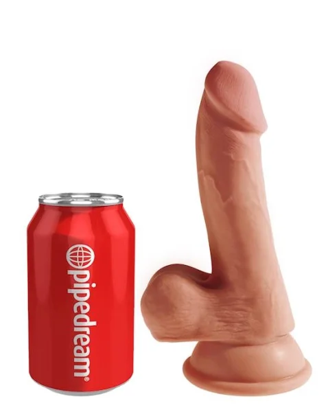 King Cock Plus Triple Density Cock With Balls - 6.5 Inch - Tan - 6.5 Inch