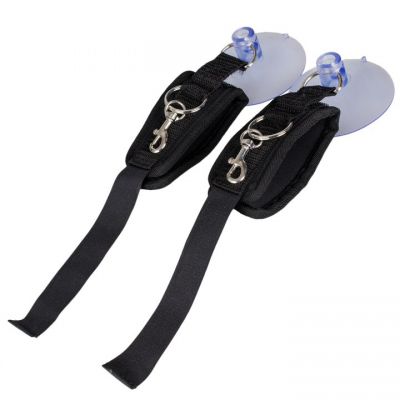 Bondara Black Shower Wrist Restraints