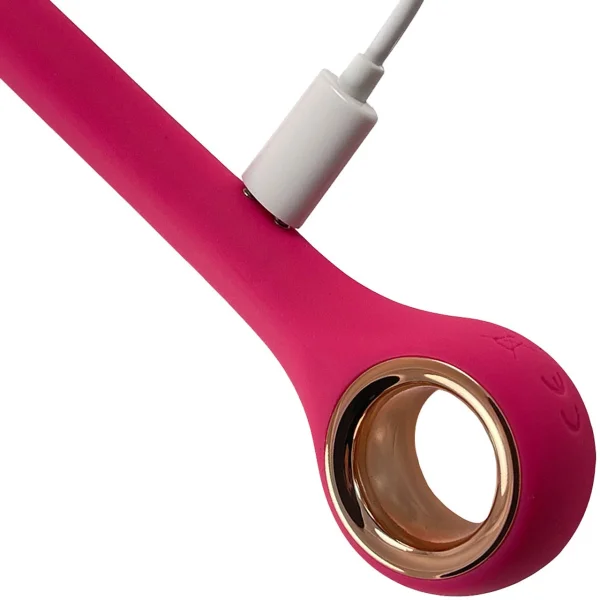 SheVibe Essentials G Bendable Silicone Rechargeable G-Spot Vibrator - Pink