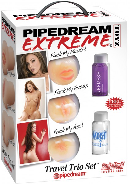 Travel Trio Set Flesh Strokers - Set of 3