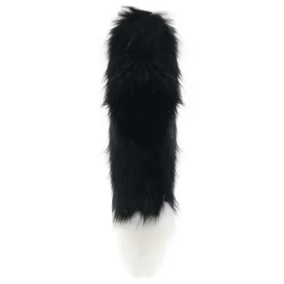 Tailz Snap On Interchangeable Black White Fox Tail