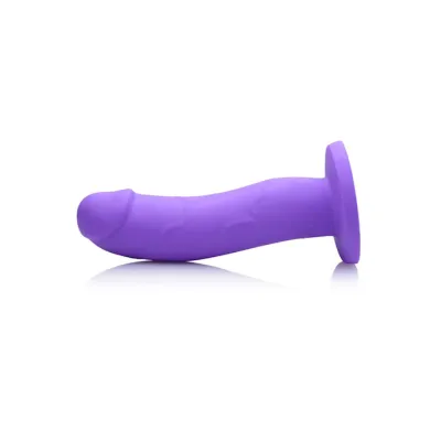 Boi Toy Premium Silicone Dildo Purple 7 2 Inch