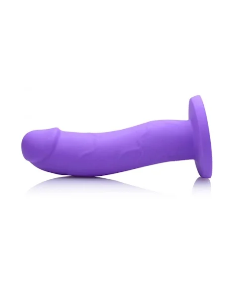 Boi Toy Premium Silicone Dildo - Purple - 7.2 Inch