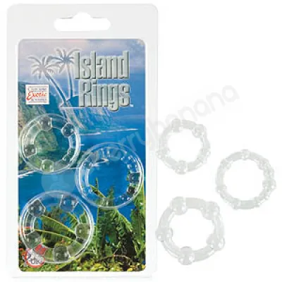 Island Rings Clear Cock Rings