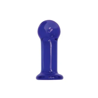First Glass Indigo Anal Plug Blue