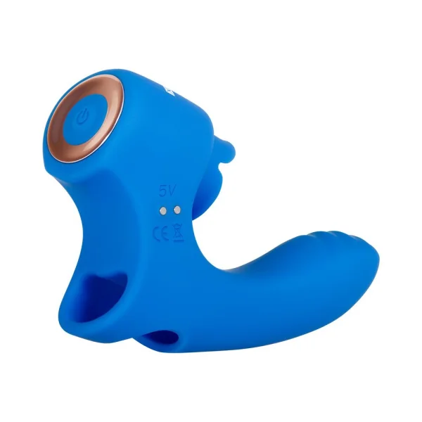 Gender X Flick It Finger Vibrator Blue
