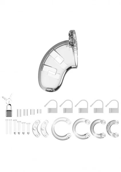 Model 01 - Chastity - 3.5" - Cock Cage - Transparent