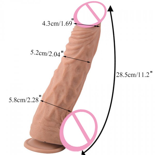 11'' Big Deep Texture Cock
