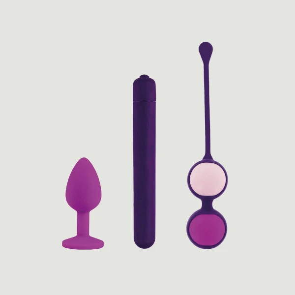 Rianne S First Vibe Kit with Booty Plug, Bullet & Kegel Ball Set