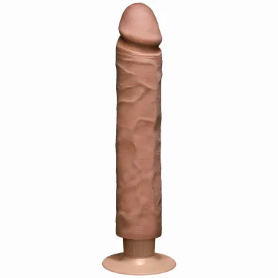 Realistic Cock Vib 10 inch with out Balls Brown