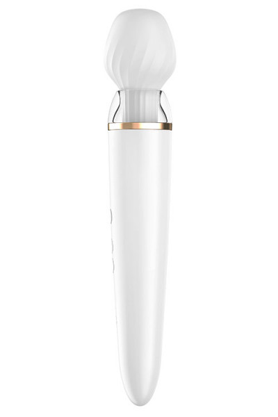 Satisfyer Double Wand-er Wand Vibrator - With 2 Attachment Heads & App Control!