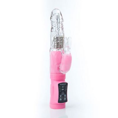 G point Bar Magic Rabbit Vibrator Pink 8 7 Inch
