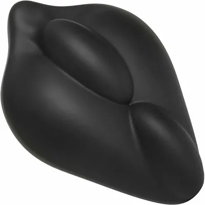 Bumpher Soft Silicone Dildo Base for Harness Play Black