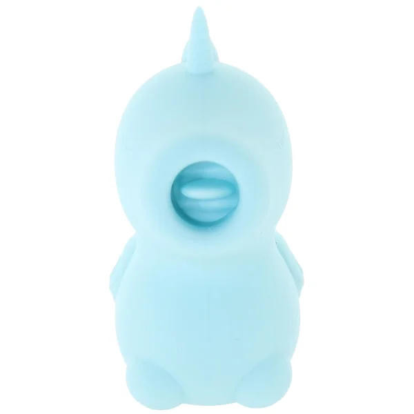 Unihorn Mount 'N Peak Pointed Flicking Silicone Clitoral Vibrator - Blue