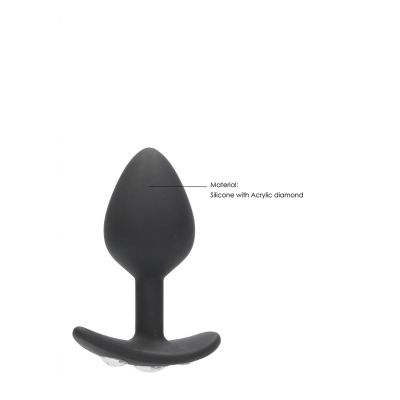 Large Diamond Butt Plug With Handle Black What Is A Butt Plug