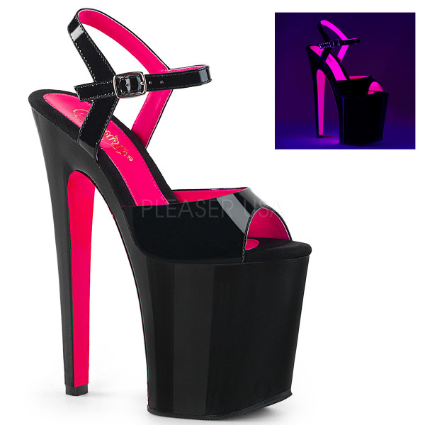 8 inches Heel, 4 inches PF Two Tone Ankle Strap Sandal — image 5 of 8