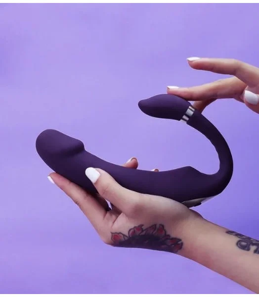 Double-Ended Dildo Vibrator C Shape Dildo — image 14 of 16