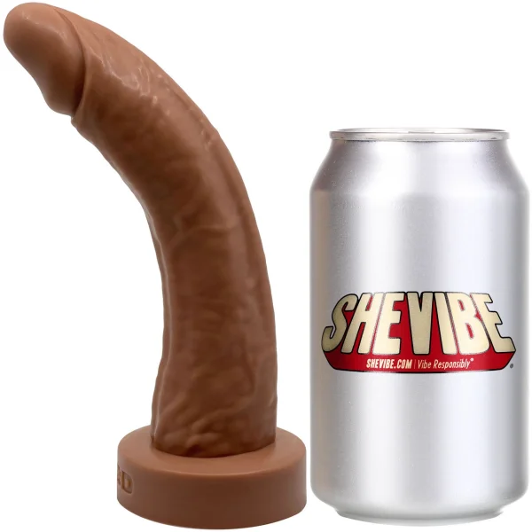 WEE Daddy Dominic 7" Platinum Silicone Realistic Dildo By Dee's Big Daddies - Caramel