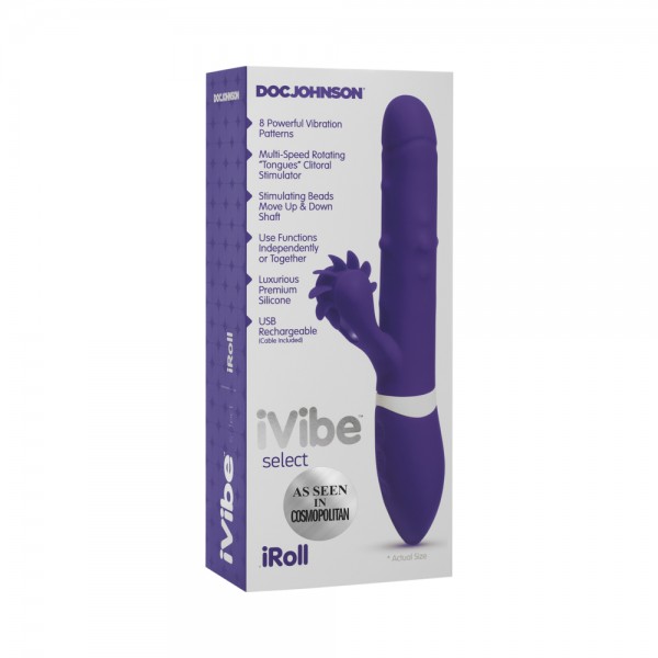 iVibe Select - iRoll Rabbit Vibe with Clit Spinner 