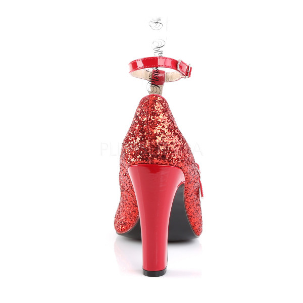 4 inches Heel, 1 1/2 inches PF Round Toe Pump W/ Glitters — image 8 of 20