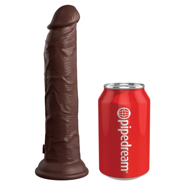King Cock Elite Vibrating Silicone Dual-density Cock With Remote 9 In. Brown — image 5 of 10