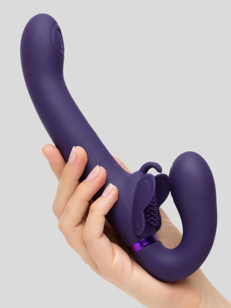 Vive SATU Rechargeable Pulsing Strapless Strap-On with Clitoral Stimulation