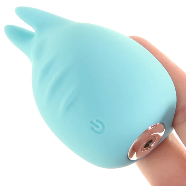 Huni Rechargeable Waterproof Silicone Lay-On Clitoral Vibrator by VeDO - Tease Me Turquoise