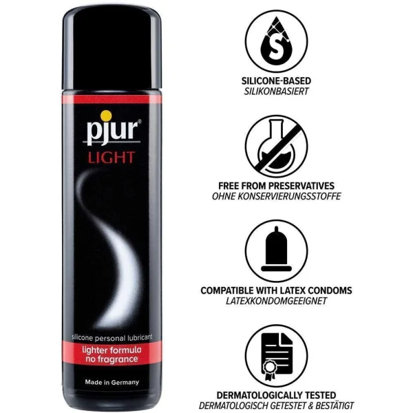 Pjur Light Bodyglide Silicone-Based Lube | 250ml (8.5oz)