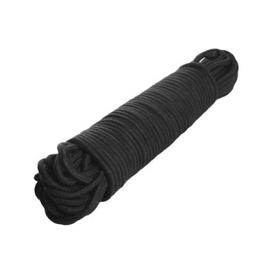 96 Foot Cotton Bondage Rope Black Black