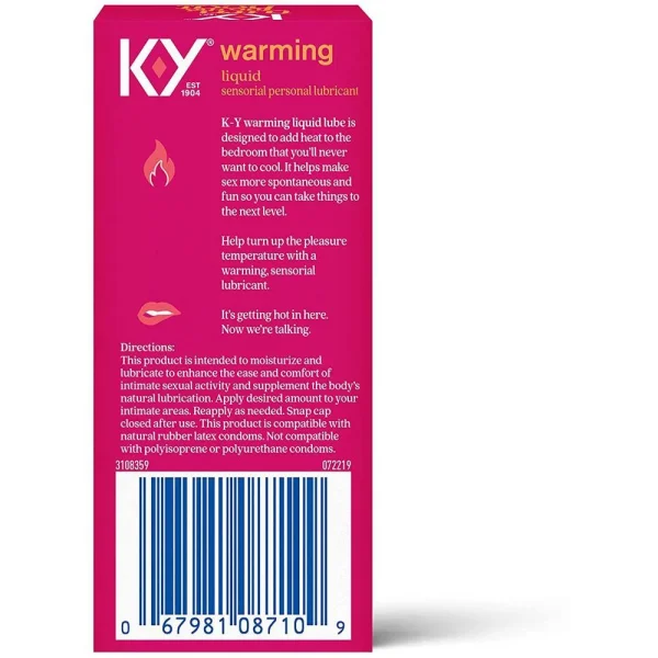 K-Y Warming Liquid - Water-Based Lube | 1oz